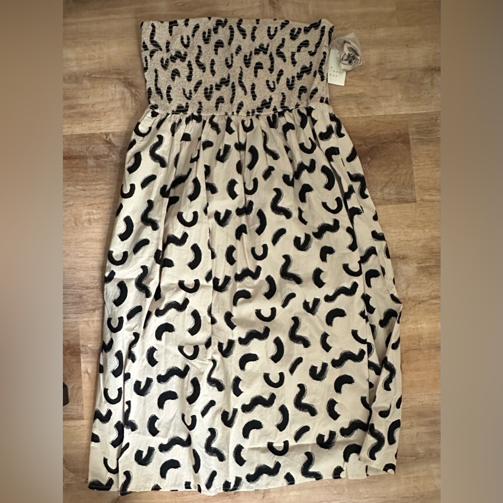 A New Day Black and Cream Maxi